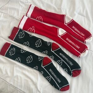 Harley-Davidson Red and Black Socks